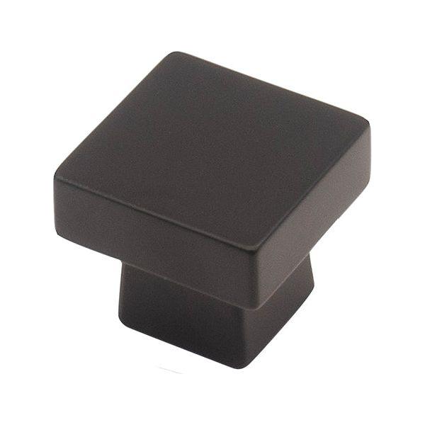 City Style Cabinet Knob, 1.17" Square